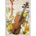Musikinstrumente No. 7 - Auguri - Barbara Behr - Postkarte