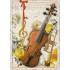 Musikinstrumente No. 7 - Auguri - Barbara Behr - Postkarte