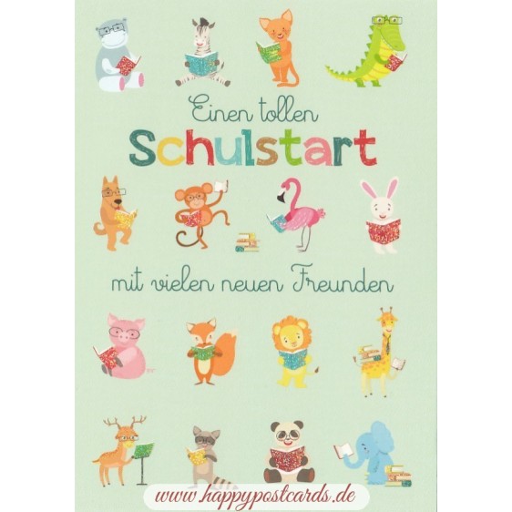Einen tollen Schulstart - Postcard