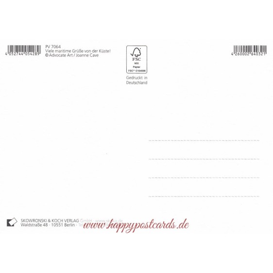 Viele maritime Grüße von der Küste - Postcard