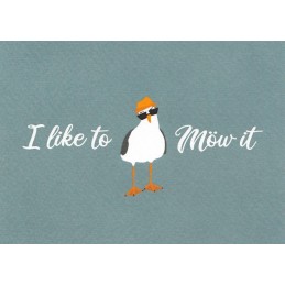 I like to Möw it - Postkarte