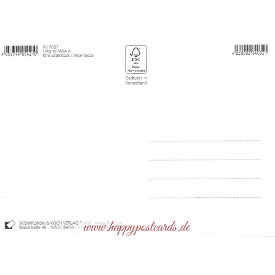 I like to Möw it - Postcard