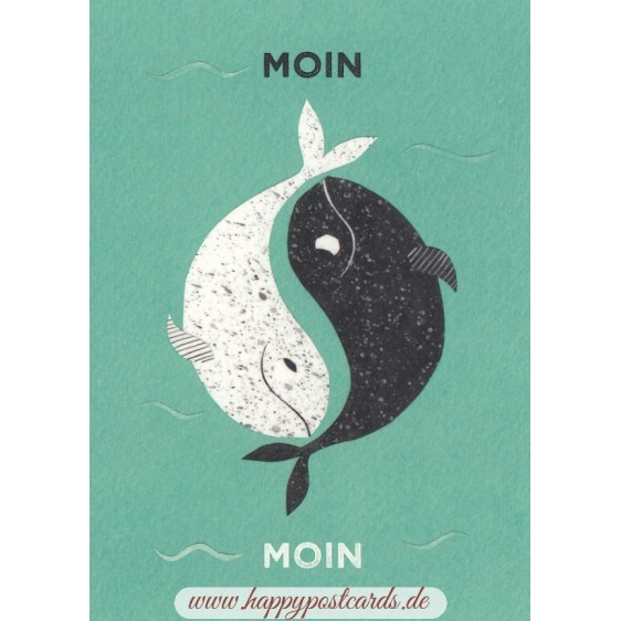 Moin Moin Yin and Yang - Postcard