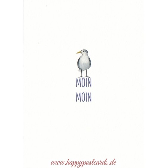 Moin Moin - Seagull - Postcard