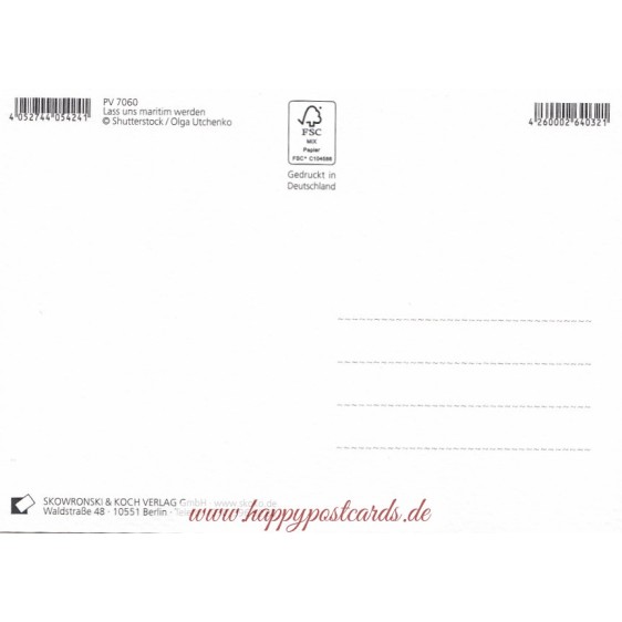 Lass uns maritim werden - Postcard