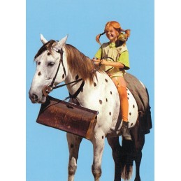 More about Pippi Lonstocking riding her horse - Pippi Longstocking - Postcard