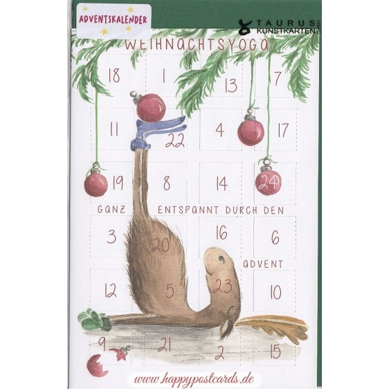 Christmas yoga - Advent calendar