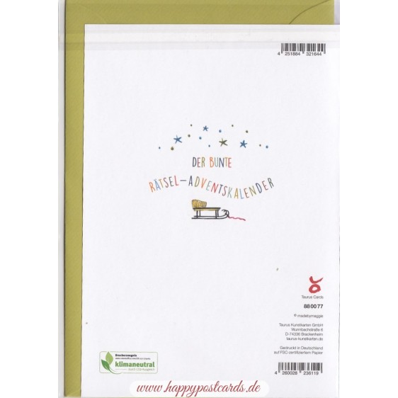 Der bunte Rätsel - Adventskalender