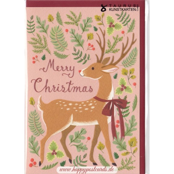 Merry Christmas - Deer - Christmas card