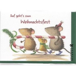 Auf geht's zum Weihnachtsfest - Christmas card