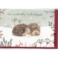 Ein wundervolles Weihnachtsfest - Igel - Weihnachtsgrußkarte
