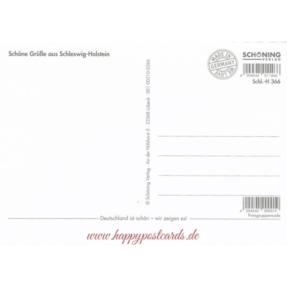 Schleswig-Holstein 2 - Map - Postkarte