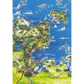 Schleswig-Holstein 3 - Map - Postkarte