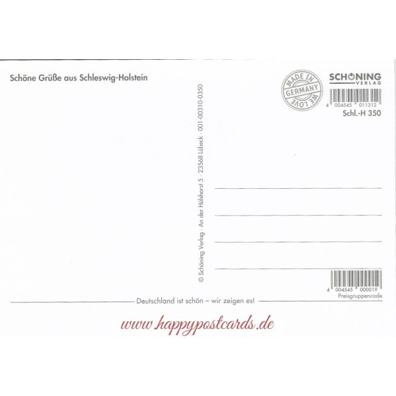 Schleswig-Holstein 3 - Map - Postcard