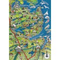 Schleswig-Holstein 4 - Map - Postcard