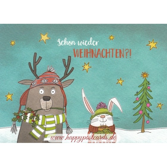 Schon wieder Weihnachten?! - Weihnachtskarte