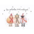 Ein fröhliches Weihnachtsfest - Schafe - Weihnachtskarte