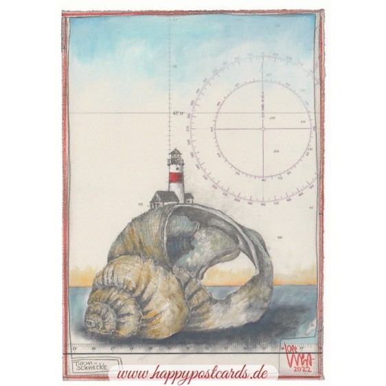 Turmschnecke - Ole West - Postkarte