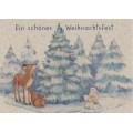 Ein schönes Weihnachtsfest - Animals - Grass Postcard