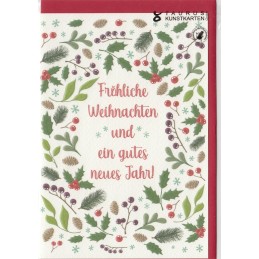 Fröhliche Weihnachten und ein gutes neues Jahr - Weihnachtsgrußkarte