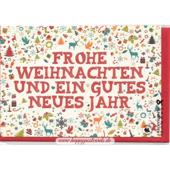 Frohe Weihnachten und ein gutes neues Jahr- Weihnachtsgrußkarte