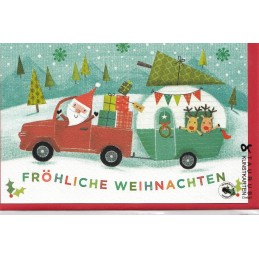 More about Fröhliche Weihnachten - Weihnachtsmann mit Wohnwagen - Weihnachtsgrußkarte