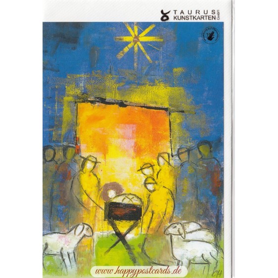 An Weihnachten miteinander verbunden - Weihnachtsgrußkarte