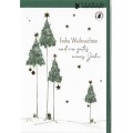 Frohe Weihnachten und ein gutes neues Jahr - Weihnachtsbäume  - Weihnachtsgrußkarte