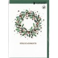 Fröhliche Weihnachten - Kranz  - Weihnachtsgrußkarte