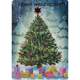 Frohe Weihnachten - Christmas tree - Mila Marquis Postcard