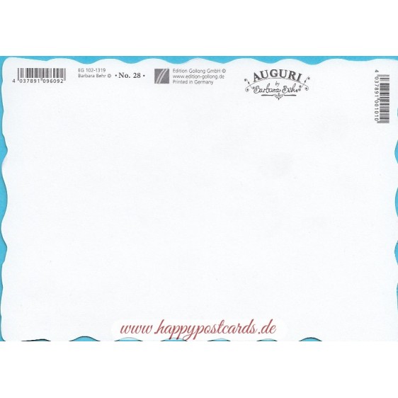 Frohe Weinachten - Wreath No. 27 - Auguri - Barbara Behr - Postcard