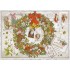 Frohe Weinachten - Wreath No. 27 - Auguri - Barbara Behr - Postcard