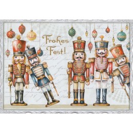 Frohes Fest - Nussknacker No. 66 - Auguri - Barbara Behr - Postkarte