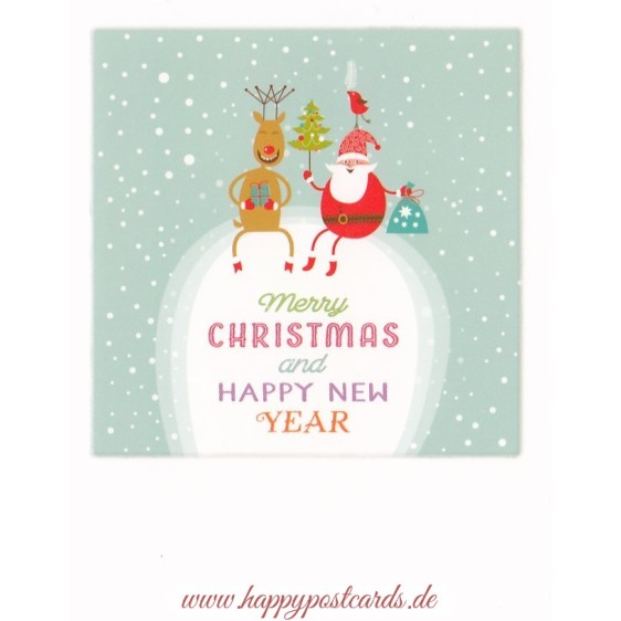 Merry Christmas and Happy New Year - Christmas PolaCard