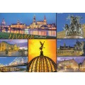 Dresden am Abend - Multi - Ansichtskarte