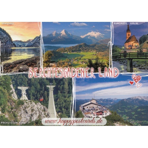 Berchtesgadener Land - Multi - Ansichtskarte