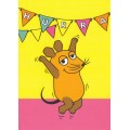 Hurra - Maus mit Wimpelkette - Maus - Postkarte