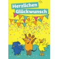 Herzlichen Glückwunsch - Maus feiert Party - Maus - Postkarte