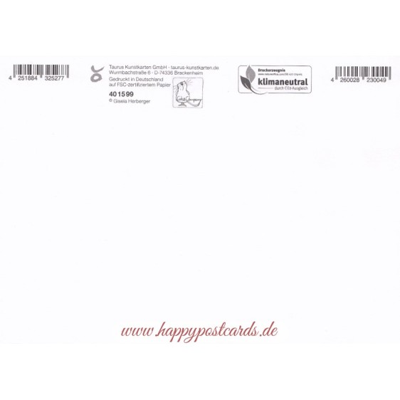 Herzlichen Glückwunsch - Hund - Gisela Herberger - Postkarte
