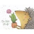 Ein lieber Gruß - Igel - Gisela Herberger - Postkarte
