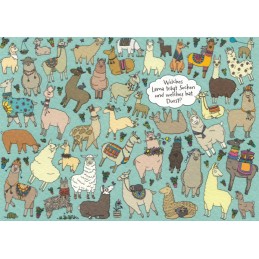 Welches Lama trägt Socken? - Charis Bartsch - Postcard