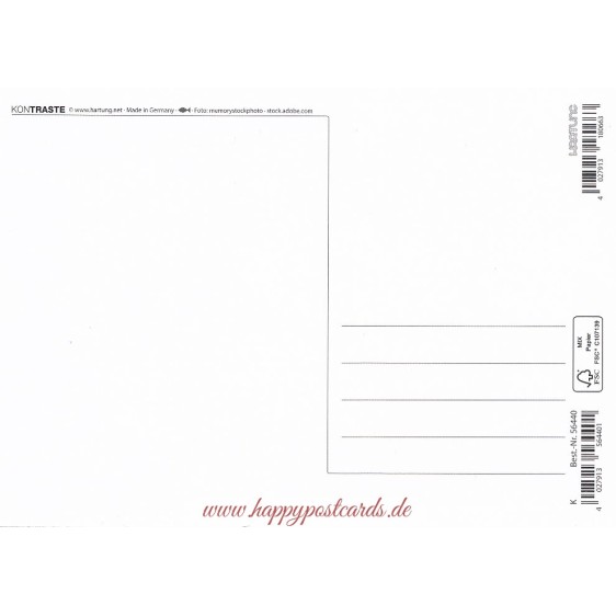 Schallplatte - Kontraste - Postkarte