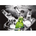 Bottles - Contrasts -  Postcard