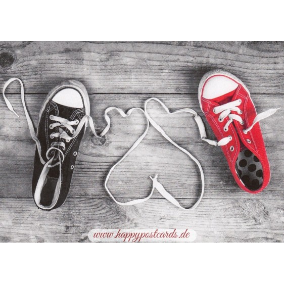 Shoes - Contrasts -  Postcard