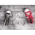 Schuhe - Kontraste - Postkarte