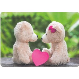 Teddys mit Herz - Medley-Postkarte