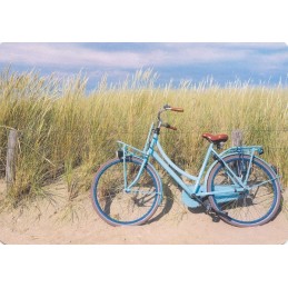 Fahrrad am Strand - Medley-Postkarte