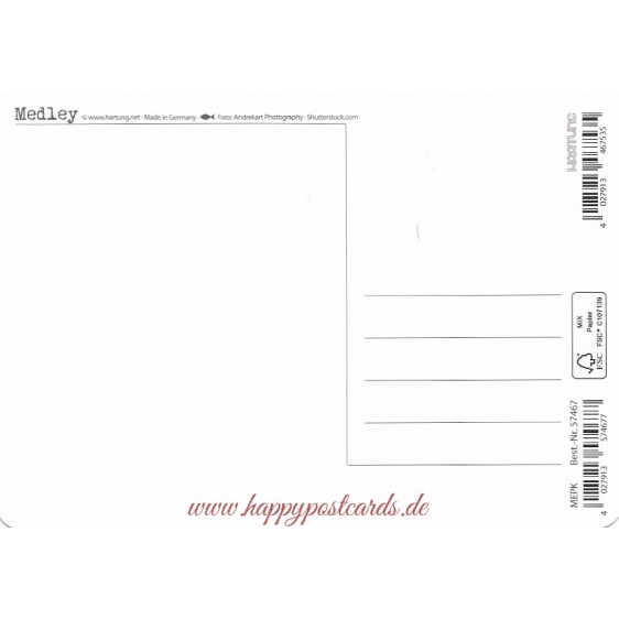 Luftballons - Medley-Postkarte