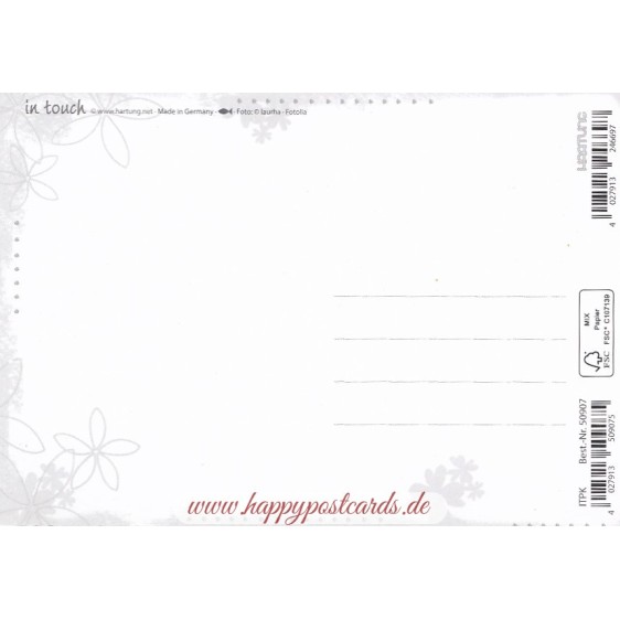 Danke - in touch postcard