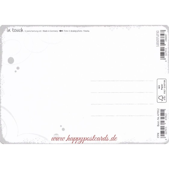 Glück ist - in touch postcard